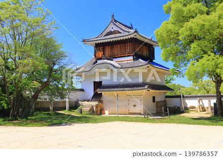 [Okayama Prefecture] Okayama Castle in Spring (Spring Torijo Lantern Festival) Moon-Viewing Tower 139786357