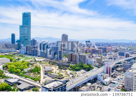 天王寺附近大阪市區景觀 天王寺附近大阪市區景觀 139786751