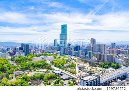 天王寺附近大阪市區景觀 天王寺附近大阪市區景觀 139786752