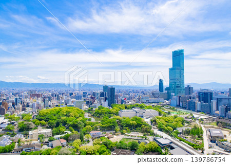 天王寺附近大阪市區景觀 天王寺附近大阪市區景觀 139786754