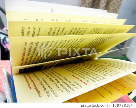 Flipping Pages of Open Book with Soft Focus Flipping Pages of Open Book with Soft Focus 139788194