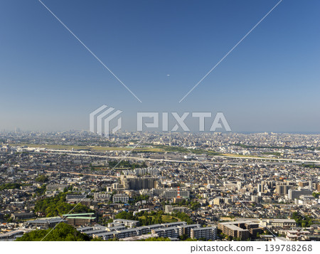 Cityscape with an airport Cityscape with an airport 139788268