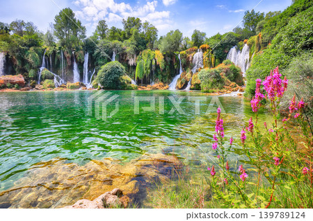 Remarkable Kravice waterfalls in the National Park of Bosnia and Herzegovina. Remarkable Kravice waterfalls in the National Park of Bosnia and Herzegovina. 139789124
