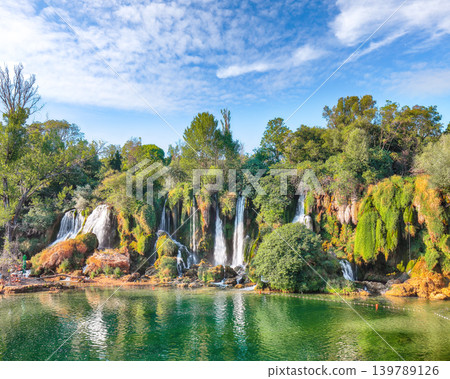 Fabulous Kravice waterfalls in the National Park of Bosnia and Herzegovina. 139789126