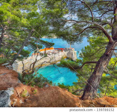 Amazing View of ancient Castello fortress in Petrovac. 139789152