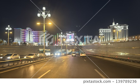 Ashgabat night view 139789236