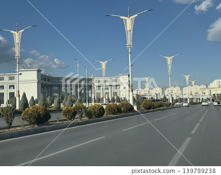 Ashgabat main road Ashgabat main road 139789238
