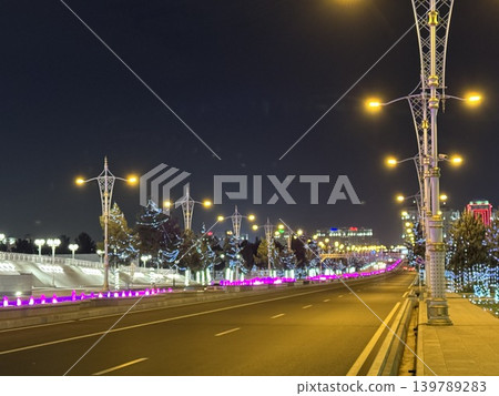 Ashgabat night view Ashgabat night view 139789283