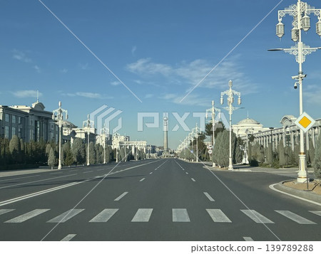 The streets of Ashgabat The streets of Ashgabat 139789288