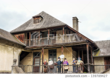 The Mounaques are life size dolls dressed in clothing in Campan, The Mounaques are life size dolls dressed in clothing in Campan, 139789427