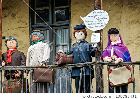 The Mounaques are life size dolls dressed in clothing in Campan, The Mounaques are life size dolls dressed in clothing in Campan, 139789431