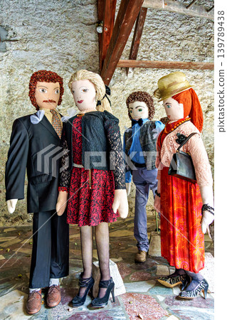 The Mounaques are life size dolls dressed in clothing in Campan, The Mounaques are life size dolls dressed in clothing in Campan, 139789438