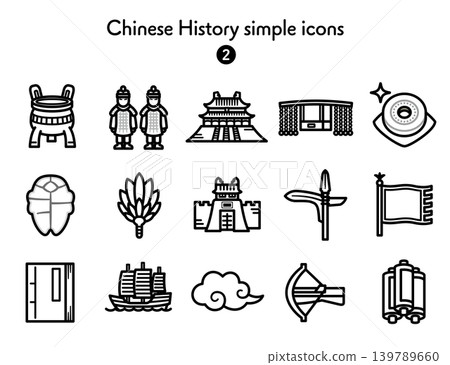 簡易圖標集:中國歷史 簡易圖標集:中國歷史 139789660