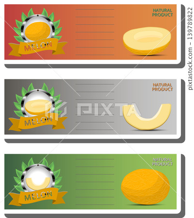 Fruit theme from set juicy delicious melon of various sizes Fruit theme from set juicy delicious melon of various sizes 139789822