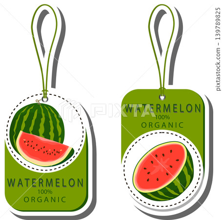 Fruit theme from set juicy delicious watermelon of various sizes Fruit theme from set juicy delicious watermelon of various sizes 139789825