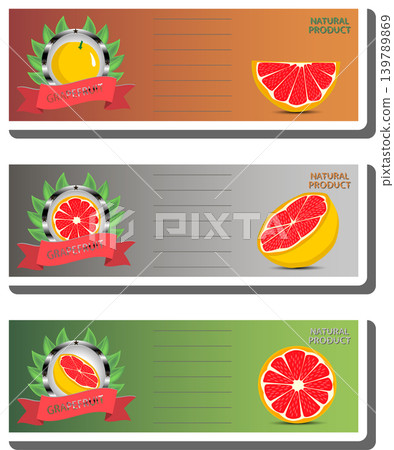 Fruit theme from set juicy delicious grapefruit of various sizes Fruit theme from set juicy delicious grapefruit of various sizes 139789869