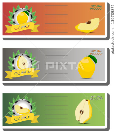 Fruit theme from set juicy delicious quince of various sizes Fruit theme from set juicy delicious quince of various sizes 139789875