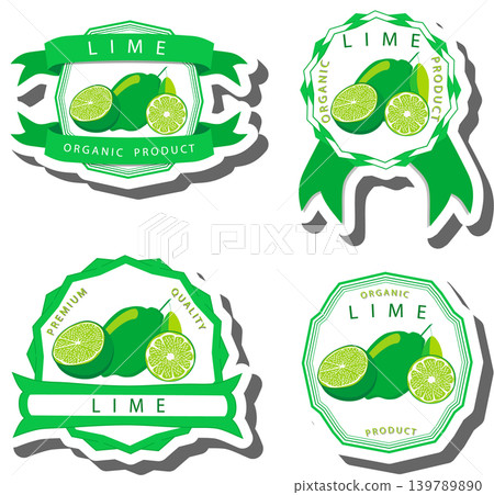 Fruit theme from set juicy delicious lime of various sizes Fruit theme from set juicy delicious lime of various sizes 139789890