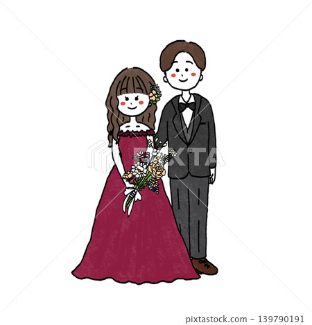 婚禮插圖 婚禮插圖 139790191