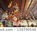Hanging dolls at Kanzou Yashiki 139790548