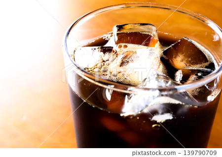 ice coffee with ice 139790709