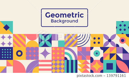 Geometric Pattern Pop Colours Geometric Pattern Pop Colours 139791161