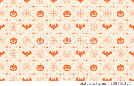 Background Halloween Decoration Orange Background Halloween Decoration Orange 139791893