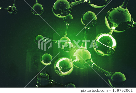 Abstract molecule background 139792001