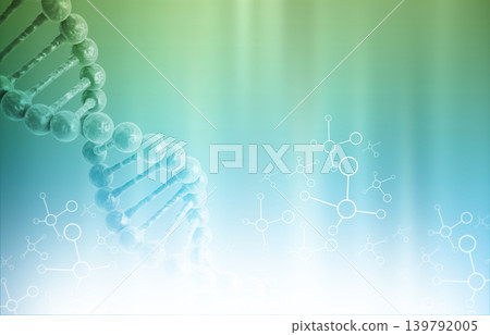 Dna molecule on science, biochemistry background 139792005