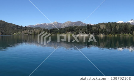 Panoramic view of Llao Llao village, with mountains background,in Bariloche, Argentine 139792108