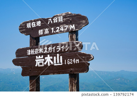 磐山八合目停車場的指示牌 磐山八合目停車場的指示牌 139792174