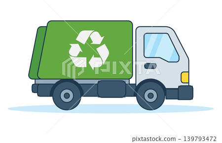 Waste sorting and recycling process infographic vector illustration. Garbage types recycling stages set: organic, plastic, glass, metal, and paper waste management in flat style. Waste sorting and recycling process infographic vector illustration. Garbage types recycling stages set: organic, plastic, glass, metal, and paper waste management in flat style. 139793472