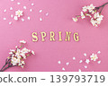 Spring-themed background material 139793719