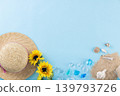 Summer-themed background material 139793726