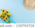 Summer-themed background material 139793728
