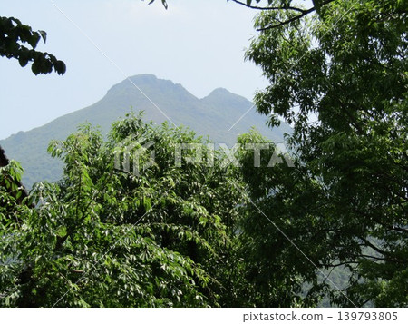 Mount Yufu, also known as Bungo Fuji, as seen from Yunotsubo Street in Yufuin-cho, Yufu City, Oita Prefecture. Mount Yufu, also known as Bungo Fuji, as seen from Yunotsubo Street in Yufuin-cho, Yufu City, Oita Prefecture. 139793805