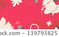 Cute doodle pattern background with abstract shapes and dots. Modern vector pattern for Banner, Flyer, Cover... 139793825