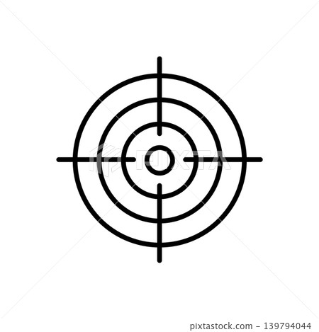 Tactical Target Crosshair Icon Tactical Target Crosshair Icon 139794044