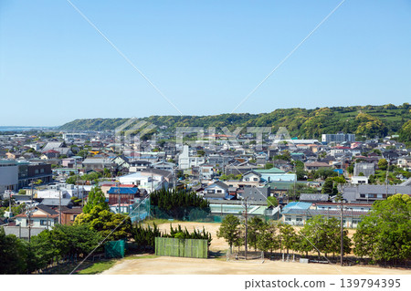 靜岡縣牧之原市的城市景觀 靜岡縣牧之原市的城市景觀 139794395