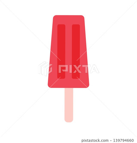 Red Fruit Ice Cream Bar on Stick Clipart Red Fruit Ice Cream Bar on Stick Clipart 139794660
