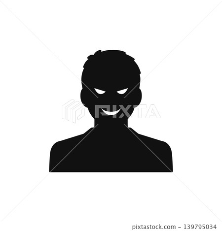 Main culprit vector icon illustration material Main culprit vector icon illustration material 139795034