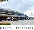 Exterior view of the terminal at Phu Quoc International Airport in Vietnam. Exterior view of the terminal at Phu Quoc International Airport in Vietnam. 139795424