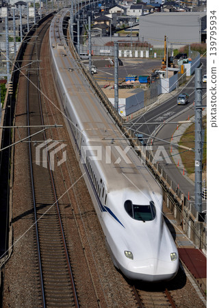 Sanyo Shinkansen N700 series J9 formation Nozomi 86 Sanyo Shinkansen N700 series J9 formation Nozomi 86 139795934