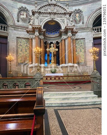 Marble Church Interior With Altar and Scandinavian Architecture Marble Church Interior With Altar and Scandinavian Architecture 139796051
