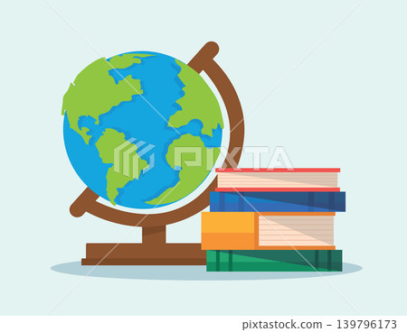 Globe and Books for Education and Learning Globe and Books for Education and Learning 139796173