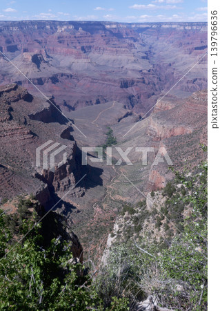 A panoramic view of the course from Bright Angel Trailhead A panoramic view of the course from Bright Angel Trailhead 139796636