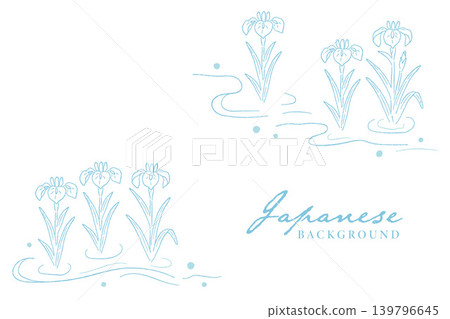 Iris flower background material Iris flower background material 139796645