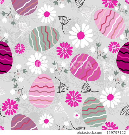Floral pattern seamless , easter bunny seamless pattern , vector , illustration ,flowers pattern design Seamless flower pattern with colorful little flowers. Simple flat bright flowers background Floral pattern seamless , easter bunny seamless pattern , vector , illustration ,flowers pattern design Seamless flower pattern with colorful little flowers. Simple flat bright flowers background 139797122