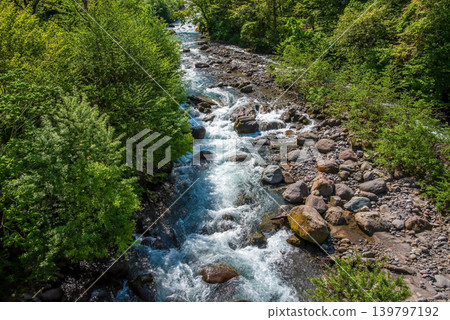 奧飛驒(岐阜縣高山市)的山澗 奧飛驒(岐阜縣高山市)的山澗 139797192