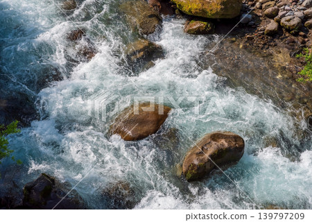 Mountain streams of Okuhida (Takayama City, Gifu Prefecture) Mountain streams of Okuhida (Takayama City, Gifu Prefecture) 139797209